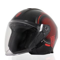 ΚΡΑΝΟΣ ΑΝΟΙΧΤΟ STR AVIO 2πλη Ζελατίνα BLACK/RED L