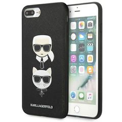 Karl Lagerfeld Saffiano Karl Head case for iPhone 7 Plus / iPhone 8 Plus - black