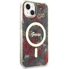 Guess Flower MagSafe case for iPhone 14 - green-thumb-3