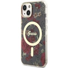Guess Flower MagSafe case for iPhone 14 - green-thumb-1