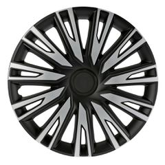 Lampa - Τάσια Shinku Silver/Black 14'' Tech-One σε Μαύρο/Ασημί Χρώμα για Σιδερένιες Ζάντες Αυτοκινήτου από ABS - Σετ 4 Τεμ. (L3145.1)
