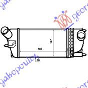 ΨΥΓΕΙΟ INTERCOOLER 1.6-2.0HDi (300x147x76) — PEUGEOT 407 2004-2010