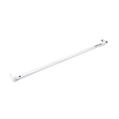 Βάση Λευκή Διπλή για LED Τύπου T8 2x120 cm