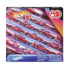 Mattel Hot Wheels: Silver Series Mattel 80 Years Anniversary - Set of 8 Vehicles (JGK09)