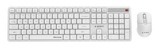 KEYBOARD +MOUSE WRL ENG/WHITE KBS-WMS-01-W GEMBIRD