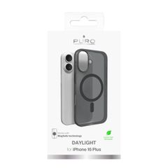 Puro Daylight MagSafe Silicone Case for iPhone 16 Plus - Black-thumb-2