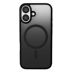 Puro Gradient MagSafe Silicone Case for iPhone 16 - Black-thumb-2