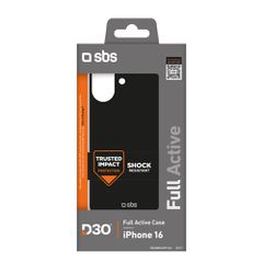 SBS Full Active D3O iPhone 16 Case - Black-thumb-1