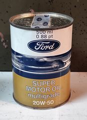 Ford Vintage Δοχείο Λαδιού (1970s) – ΣΦΡΑΓΙΣΜΕΝΟ / NOS – Automobilia