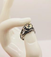 Δαχτυλίδι Filigree Floral μονόπετρο με λευκή πέτρα A9026 TIMH 50 EΥΡΩ