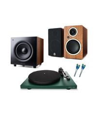 Argon Audio Ολοκληρωμένο Σύστημα Ήχου Hi-Fi 2.1 με Πικάπ Walnut