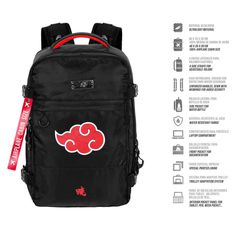 Naruto Shippuden Clouds backpack 40cm-thumb-2