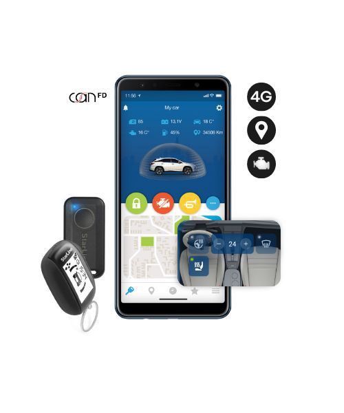 Starline B9-4G-PRO GEN7 Συναγερμός αυτοκινήτου με GPS & εκκίνηση κινητήρα