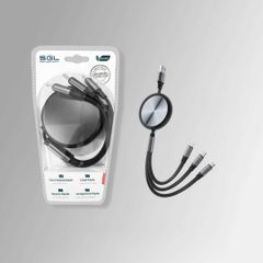 Πτυσσόμενο καλώδιο φόρτισης & data 3in1 - Fast Charge - EC6 - 1.2m - 220350
