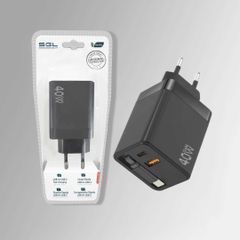Αντάπτορας φόρτισης με καλώδιο Type-C & 2 θύρες USB-A & Type-C - Fast Charge - 40W - DS65 - 220724