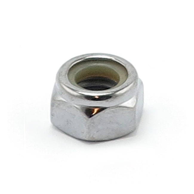 Colony M6 x 1.00 Nylon insert lock nuts. Chrome