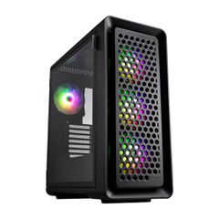 FSP/Fortron CUT593A Gaming Ultra Tower Κουτί Υπολογιστή με Πλαϊνό Παράθυρο και RGB Φωτισμό Μαύρο