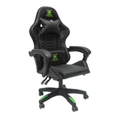 ΠΟΛΥΘΡΟΝΑ GAMING LOOT HM1204 ΜΑΥΡΟ-ΠΡΑΣΙΝΟ PVC 60x60x120Υεκ.
