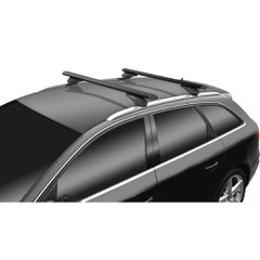 MENABO ΜΠΑΡΕΣ ΑΛΟΥΜΙΝΙΟΥ SONIC BLACK XL 130 cm ΣΕ ΜΑΥΡΟ ΧΡΩΜΑ ΓΙΑ Land Rover Range Rover Velar (L560) 5 doors 2017> ΜΕ FLUSH RAILS - 2 ΤΕΜ. (14690/MB)-thumb-1