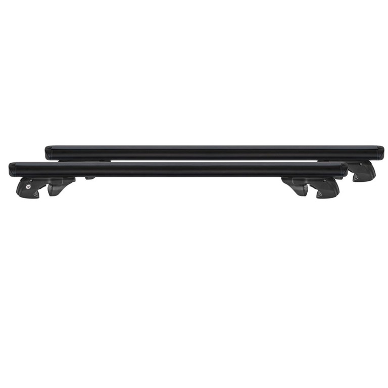 MENABO ΜΠΑΡΕΣ ΟΡΟΦΗΣ ΑΛΟΥΜΙΝΙΟΥ FENDER XL 134 cm ΣΕ ΜΑΥΡΟ ΧΡΩΜΑ ΓΙΑ Volkswagen Sharan (7M1B) 5 doors 2003>2009 ΜΕ RAISED RAILS - 2 ΤΕΜ. (14670/MB)