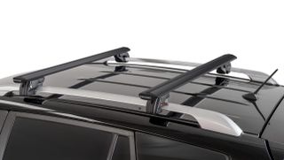 MENABO ΜΠΑΡΕΣ ΟΡΟΦΗΣ ΑΛΟΥΜΙΝΙΟΥ FENDER XL 134 cm ΣΕ ΜΑΥΡΟ ΧΡΩΜΑ ΓΙΑ Volkswagen Sharan (7M1B) 5 doors 2003>2009 ΜΕ RAISED RAILS - 2 ΤΕΜ. (14670/MB)-thumb-1