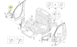 Φτερό Δεξί Piaggio Porter NP6 Benzina/Metano SW 2650 2021-2022 WC450A050400A07L