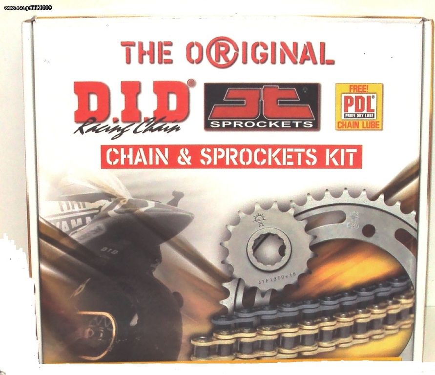 KIT ΑΛΥΣΙΔΟΓΡΑΝΑΖΟ YAMAHA TDM 850 JT/DID 16/43 DID 525 VXG&B GOLD