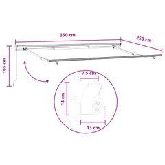Αναδιπλούμενη τέντα Taupe 350 x 250 εκ 3425930-thumb-8