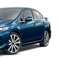 TRIM ΠΑΡΑΘΥΡΩΝ ΑΥΤΟΚΟΛΛΗΤΑ ΧΡΩΜΙΟΥ ΓΙΑ HONDA CIVIC 4D 2012+ 4ΤΕΜ.
