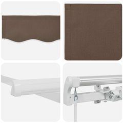 Αναδιπλούμενη τέντα Taupe 400 x 300 εκ 3426026-thumb-5
