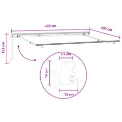 Αναδιπλούμενη τέντα Taupe 400 x 300 εκ 3426026-thumb-8