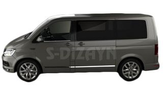 TRIM ΠΑΡΑΘΥΡΩΝ ΑΥΤΟΚΟΛΛΗΤΑ ΧΡΩΜΙΟΥ 2ΤΕΜ. ΓΙΑ VW T6 TRANSPORTER VAN 2015+