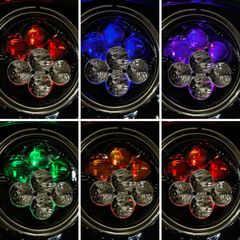 Custom Dynamics, Shark Demon 7" LED headlamp with backlight-thumb-1