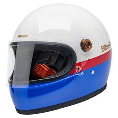 Biltwell Gringo S RWB Κράνος Αναβάτη Μοτοσυκλέτας κλειστού τύπου helmet gloss - S