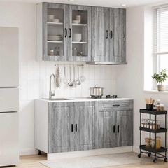 Μονάδα κουζίνας PORTO 4 pcs Γκρι Sonoma Επεξεργασμένο Ξύλο 3438341