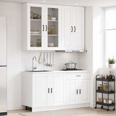 Μονάδα κουζίνας PORTO 4 pcs Λευκό Επεξεργασμένο Ξύλο 3438345