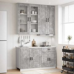 Μονάδα κουζίνας PORTO 4 pcs Γκρι Σκυροδέματος 3438348