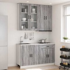 Μονάδα κουζίνας PORTO 4 pcs Γκρι Sonoma Επεξεργασμένο Ξύλο 3438351