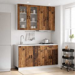 Μονάδα κουζίνας PORTO 4 pcs Παλαιωμένο ξύλο Επεξεργασμένο Ξύλο 3438353