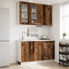 Μονάδα κουζίνας LYON 4 pcs Παλαιωμένο ξύλο Επεξεργασμένο Ξύλο 3438361