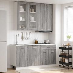 Μονάδα κουζίνας LYON 4 pcs Γκρι Sonoma Επεξεργασμένο Ξύλο 3438368