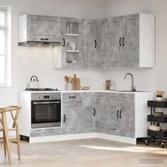 Μονάδα κουζίνας KALMAR 8 pcs Γκρι Σκυροδέματος 3438374