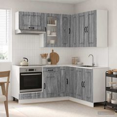Μονάδα κουζίνας KALMAR 8 pcs Γκρι Sonoma Επεξεργασμένο Ξύλο 3438377