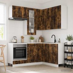 Μονάδα κουζίνας KALMAR 8 pcs Καπνισμένο Ξύλο Δρυός 3438386
