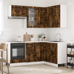 Μονάδα κουζίνας LUCCA 8 pcs Καπνισμένο Ξύλο Δρυός 3438396