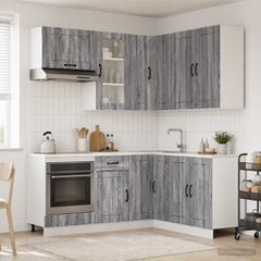 Μονάδα κουζίνας LUCCA 8 pcs Γκρι Sonoma Επεξεργασμένο Ξύλο 3438397