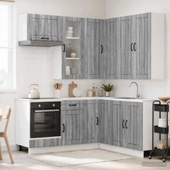 Μονάδα κουζίνας LUCCA 8 pcs Γκρι Sonoma Επεξεργασμένο Ξύλο 3438407