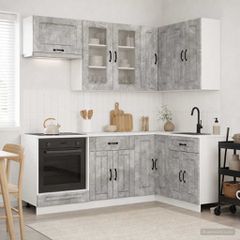 Μονάδα κουζίνας KALMAR 8 pcs Γκρι Σκυροδέματος 3438450