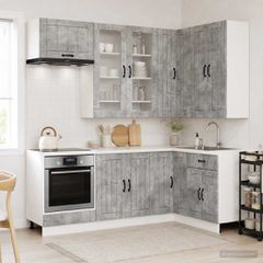 Μονάδα κουζίνας LUCCA 8 pcs Γκρι Σκυροδέματος 3438480