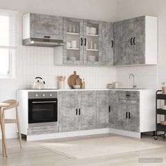 Μονάδα κουζίνας PORTO 8 pcs Γκρι Σκυροδέματος 3438490